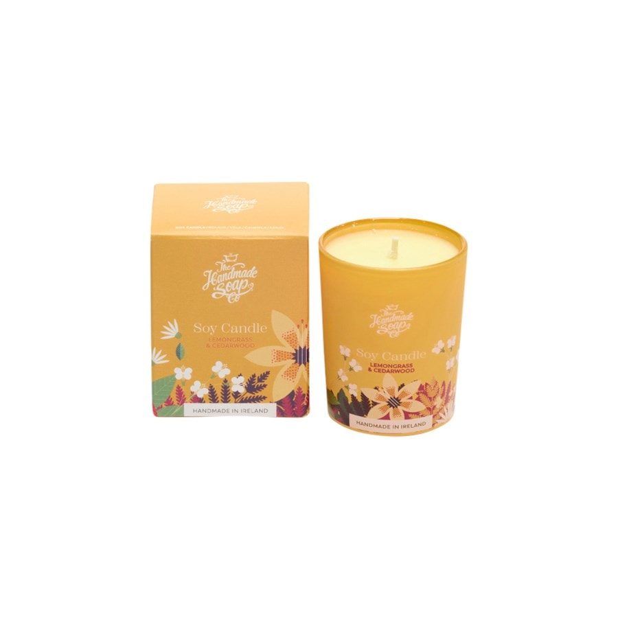 The Handmade Soap Lemongrass & Cedarwood Soy Candle Duftkerze Kerzen 210 g