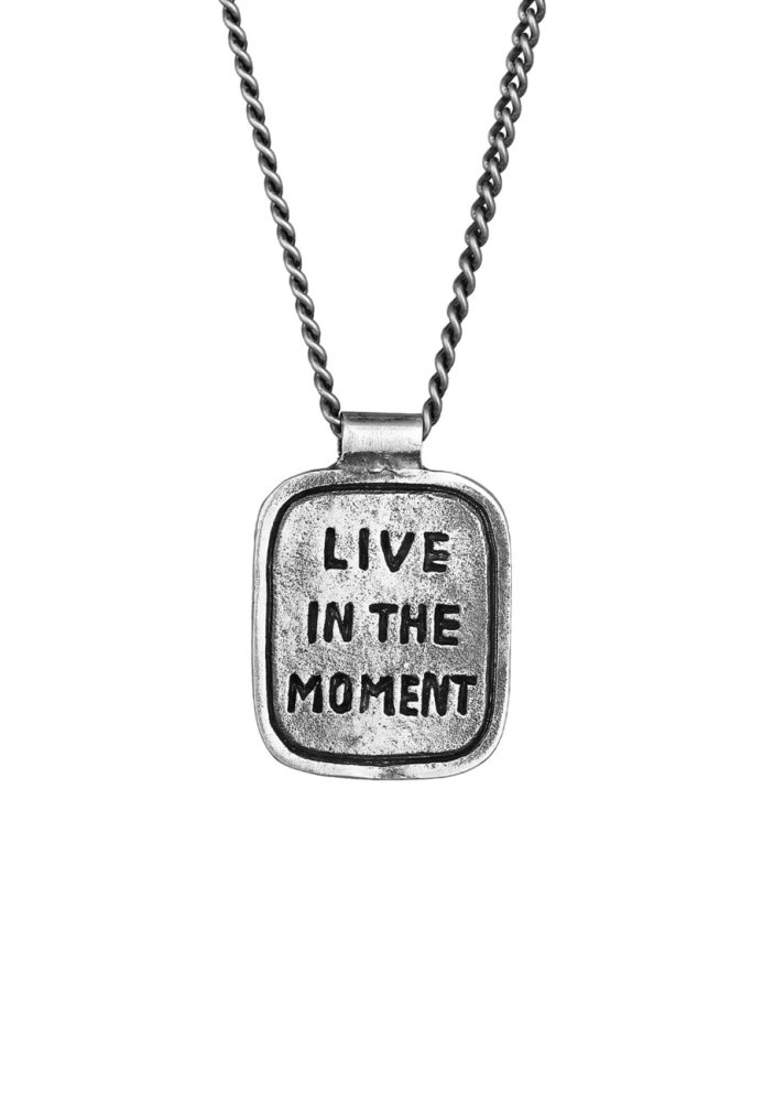 Haze & Glory Dog Tag Gravur - The Moment 925 Silber Ketten 1 ct Herren