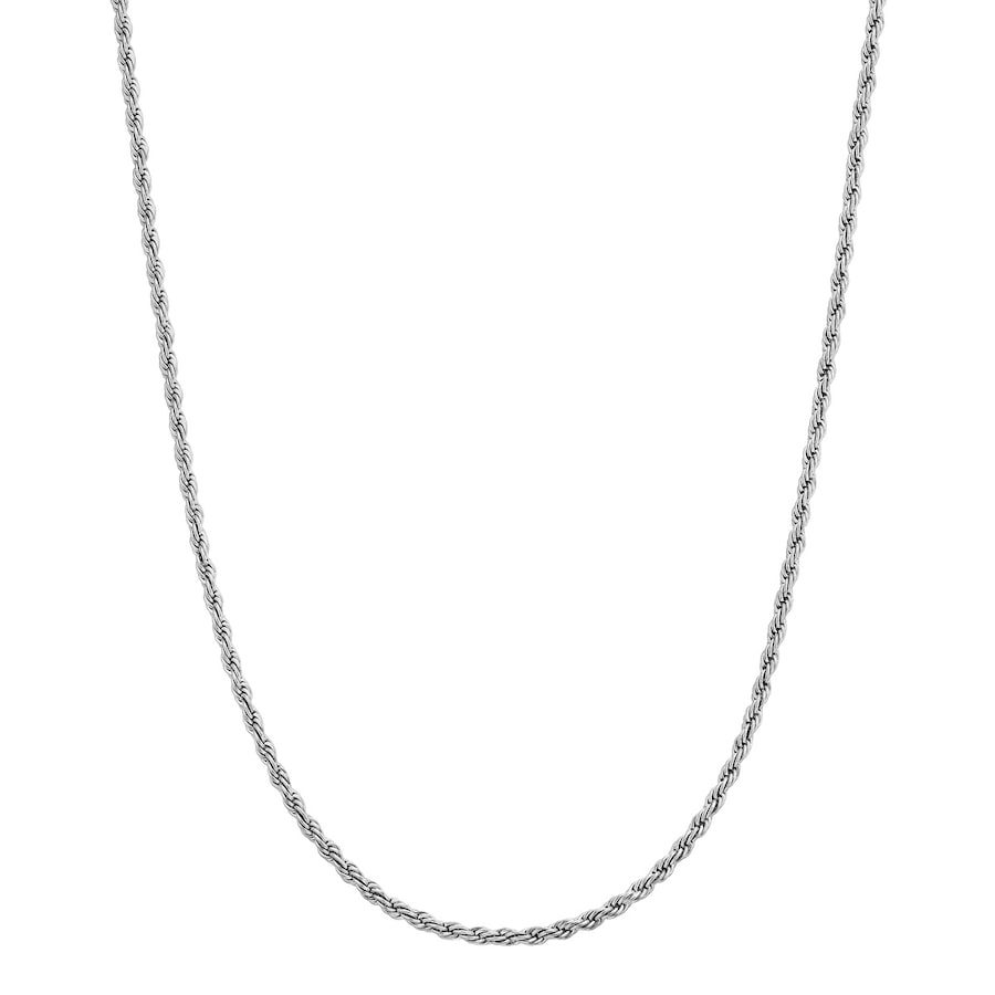True Rebels Halskette aus Edelstahl in silber Ketten 1 ct Herren