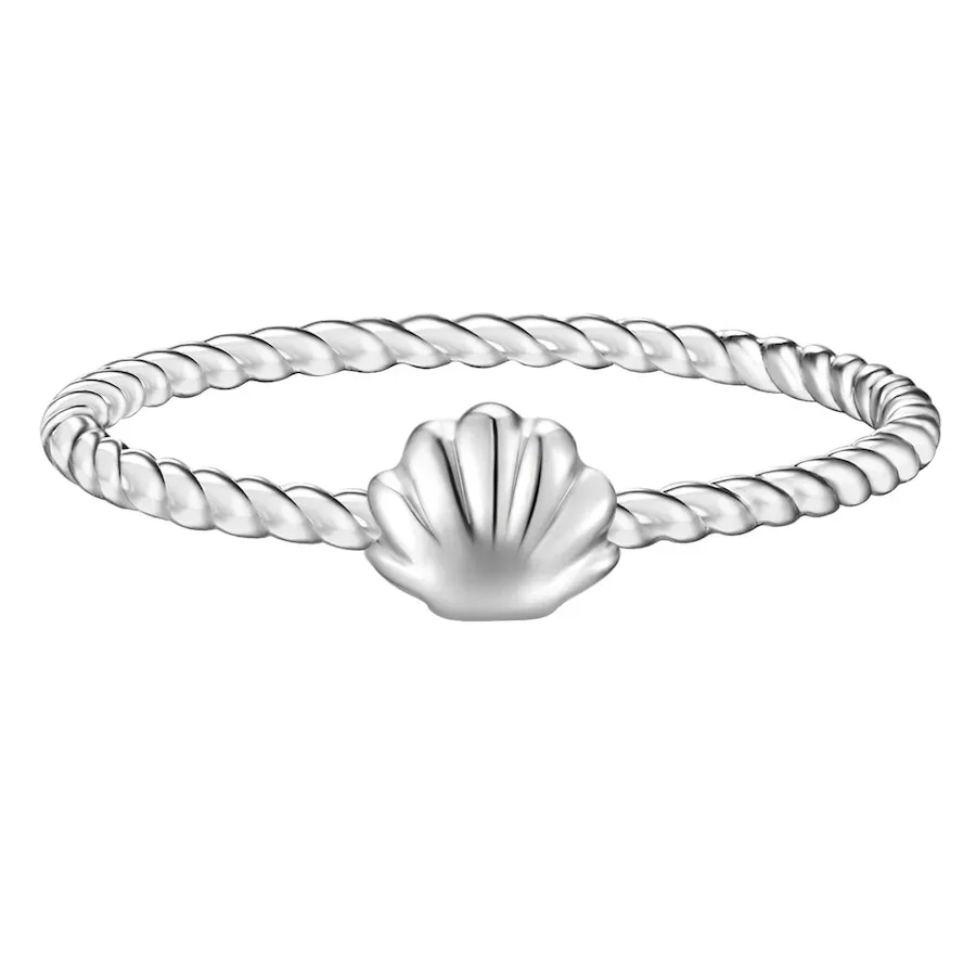 Glanzstücke München Ring Muschel Sterling Silber in Silber Ringe 1 ct Damen
