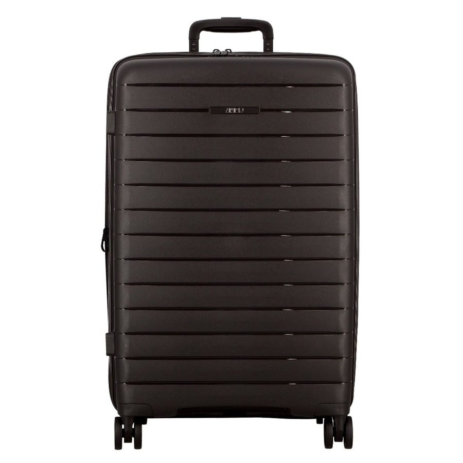 Jump Striper 4 Rollen Trolley 68 cm mit Dehnfalte Reisetaschen 1 ct Schwarz Herren