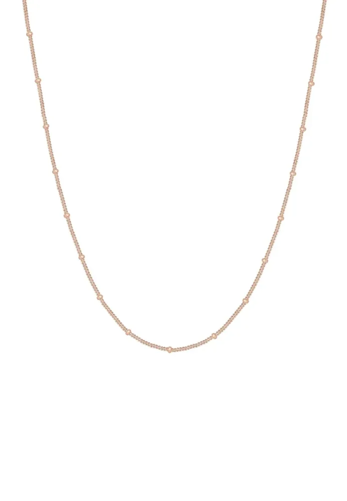 Elli Basic Panzerkette Kugeln Trend Fein 925 Silber Ketten 1 ct Damen