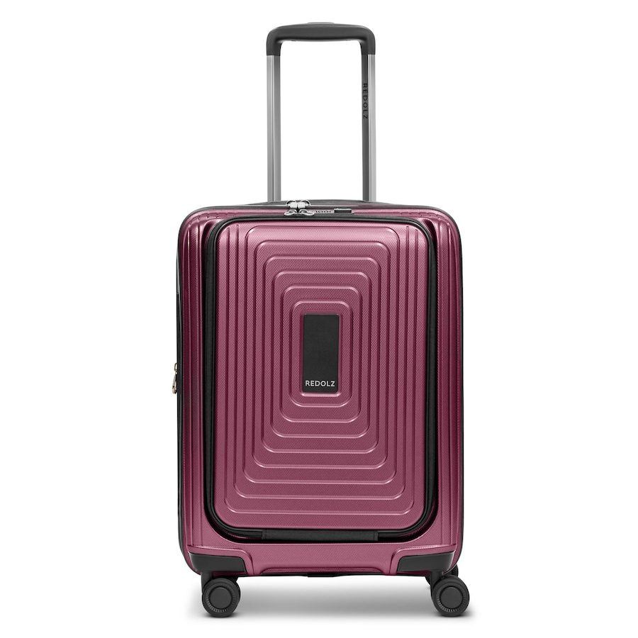 Redolz Essentials 14 4 Rollen Kabinentrolley S 55 cm Laptopfach mit Dehnfalte Reisetaschen 1 ct Braun Herren