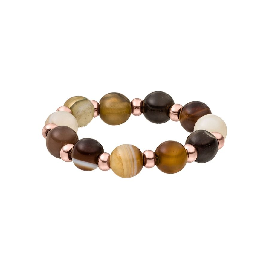 Purelei Mokupuni Ring 100% Edelstahl Ringe 1 ct Hellbraun Damen