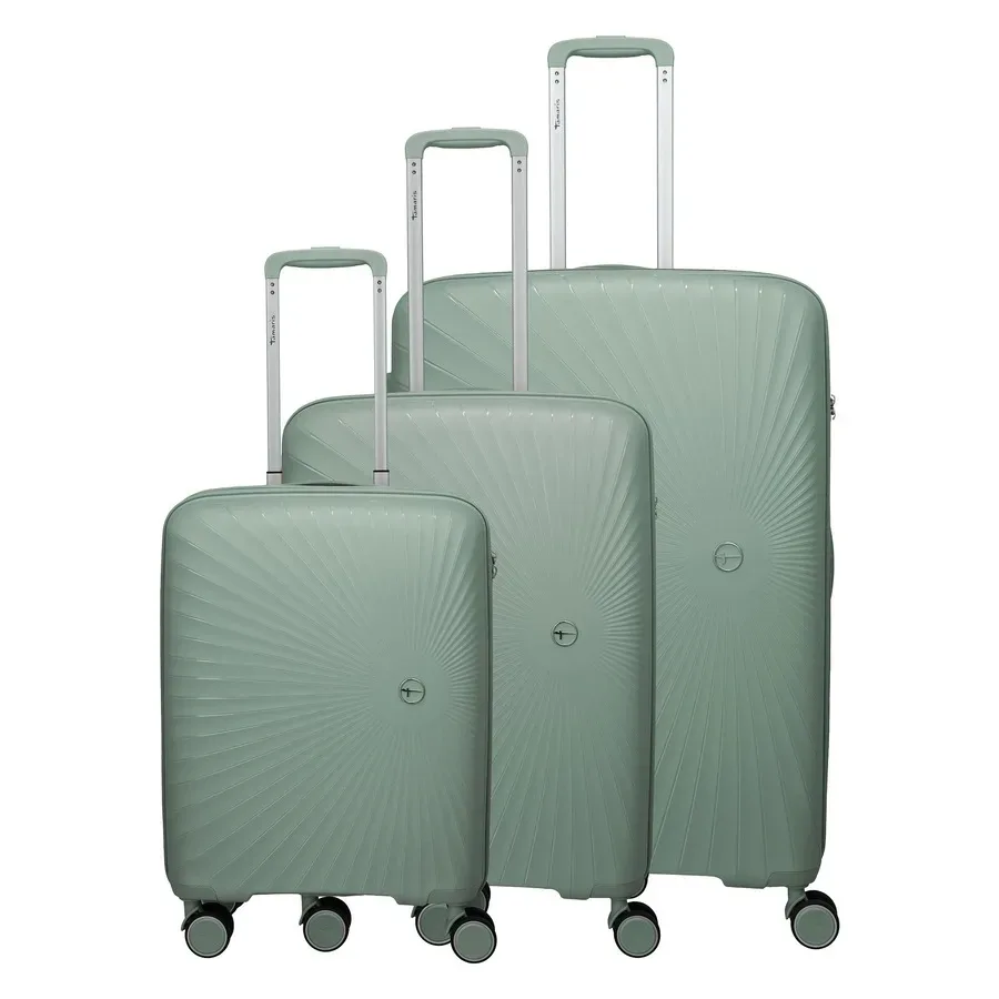 Travelite Tamaris x Travelite Voyaage 4 Rollen Kofferset 3-teilig mit Dehnfalte Koffer & Trolleys 1 ct Grün Herren