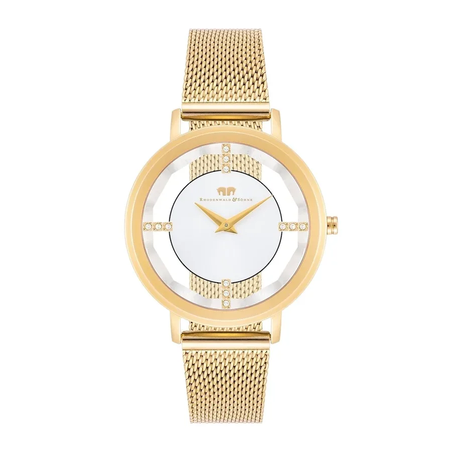 Rhodenwald & Söhne Armband-Uhr Lucrezia aus Edelstahl in gelbgold Uhren 1 ct Damen
