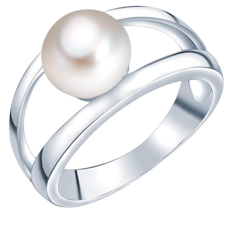 Valero Pearls Perlen-Ring aus Sterling Silber in silber mit Süßwasser-Zuchtperle Ringe 1 ct Damen
