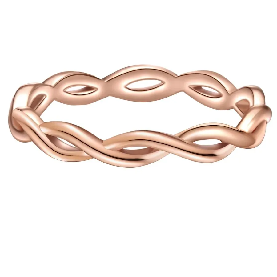 Glanzstücke München Ring Sterling Silber in Roségold Ringe 1 ct Damen