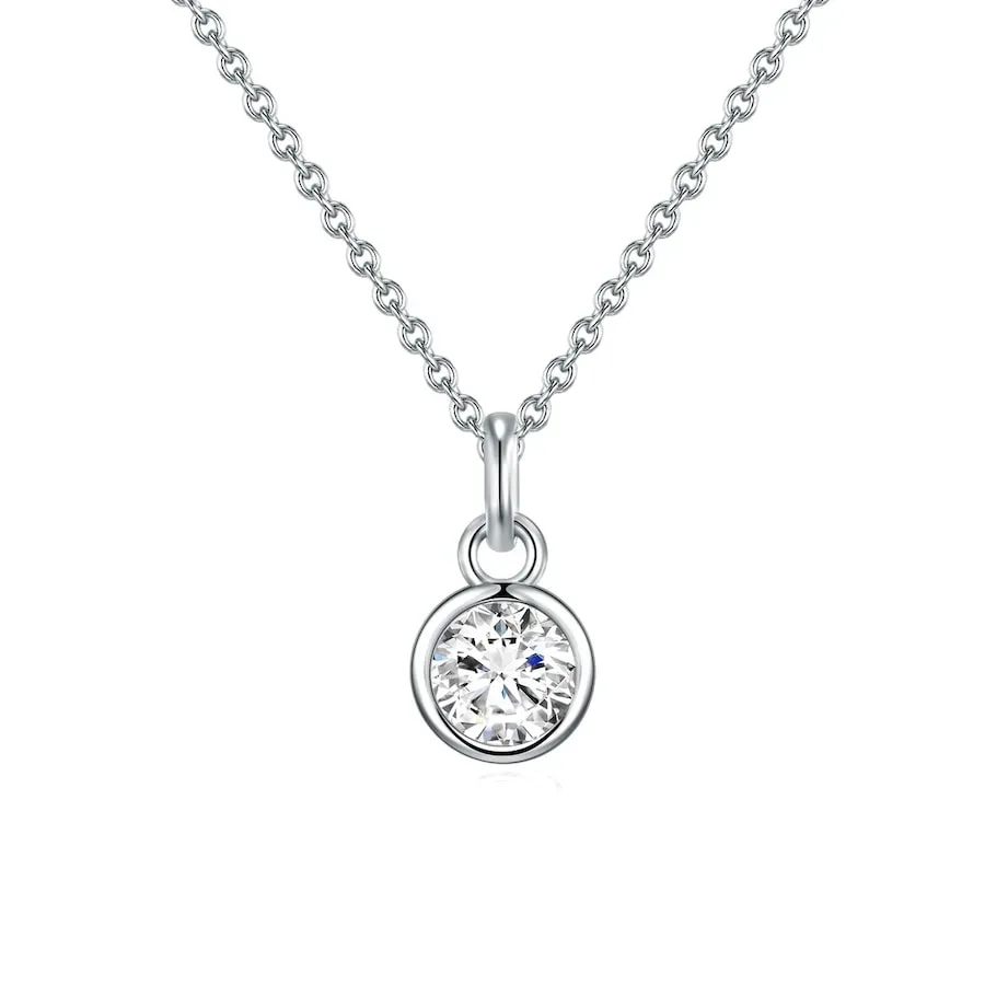Rafaela Donata Halskette Sterling Silber Zirkonia in Silber Ketten 1 ct Damen