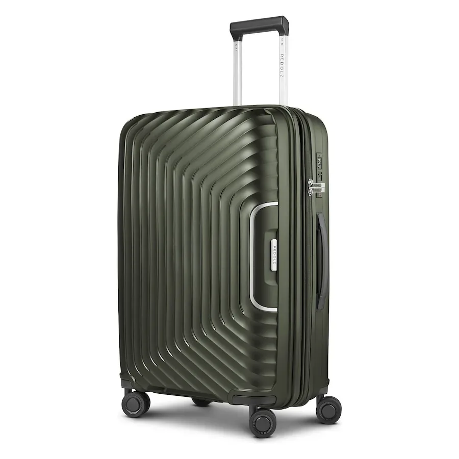 Redolz Essentials 01 4 Rollen Trolley M 66 cm mit Dehnfalte Koffer & Trolleys 1 ct Grün Herren