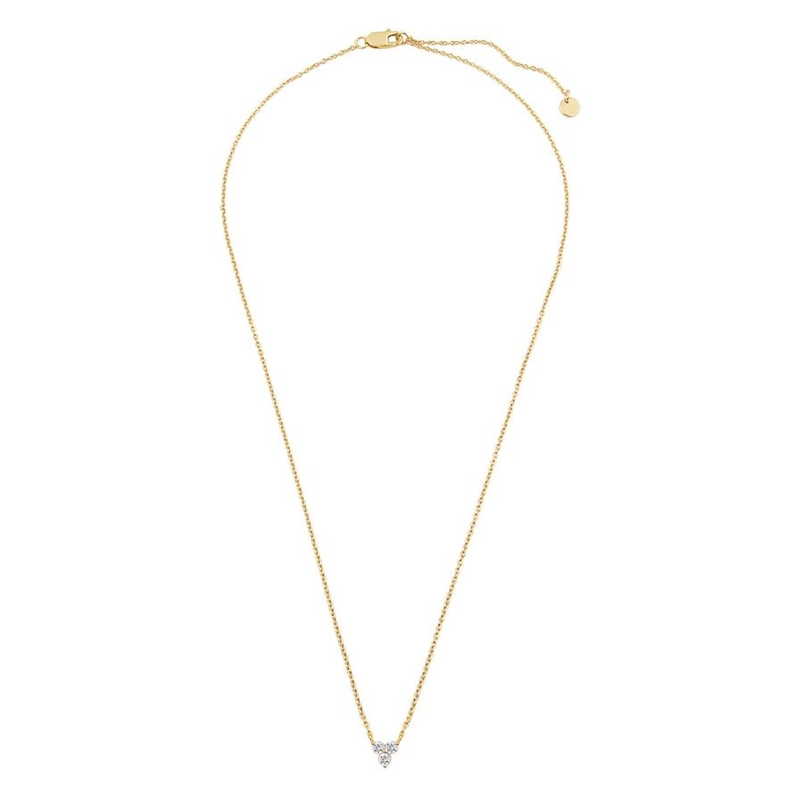 Glanzstücke München Halskette aus Sterling Silber in gelbgold mit Topas Ketten 1 ct Damen