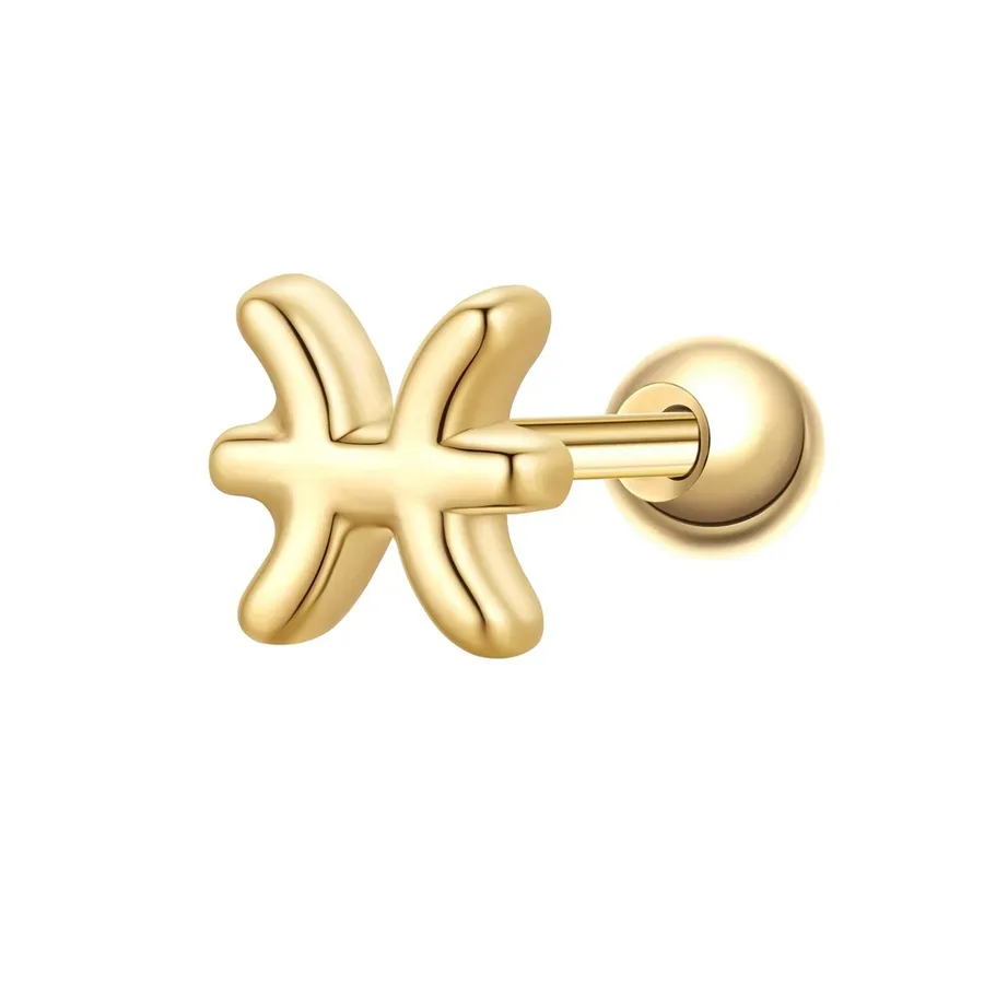Glanzstücke München Piercing Sterling Silber gelbgold Ohrringe 1 ct Damen