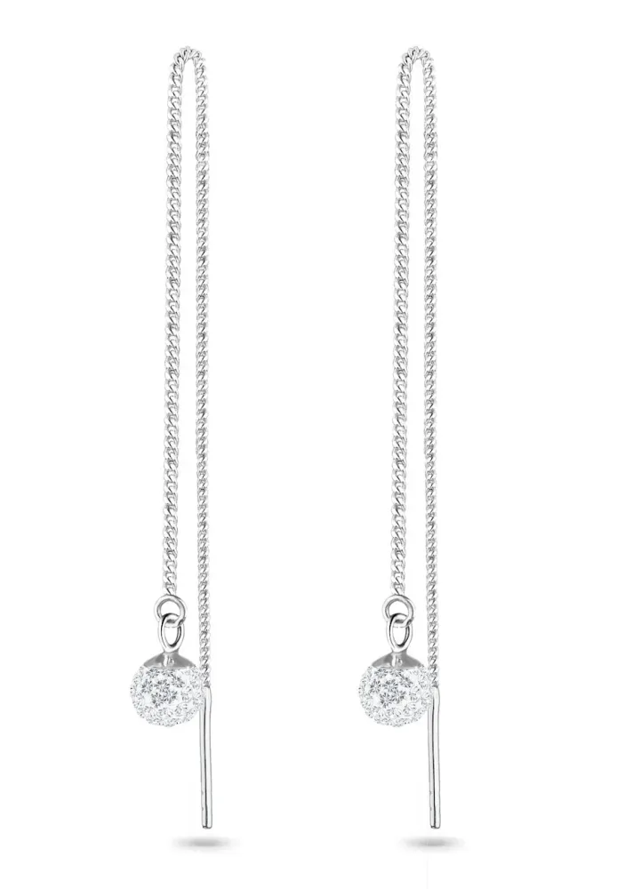 Elli Hänger Kugel 925 Silber, mit Kristallen von Swarovski® Ohrringe 1 ct Damen