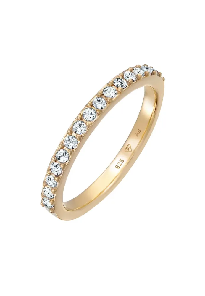 Elli Memoire Bandring 925 Silber, mit Kristallen von Swarovski® Ringe 1 ct Damen