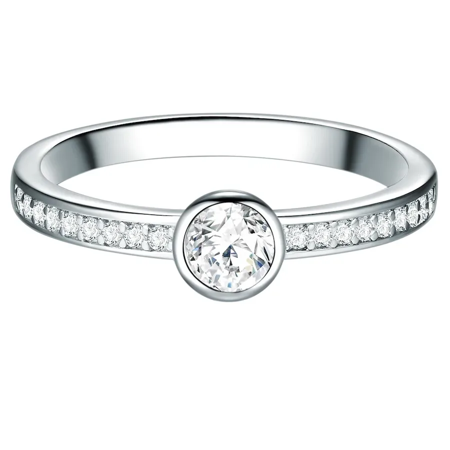 Trilani Ring Sterling Silber Zirkonia in Silber Ringe 1 ct Damen