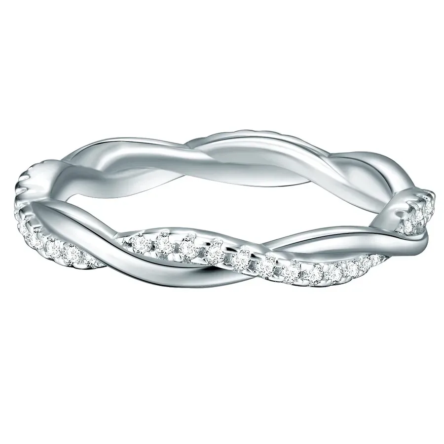 Trilani Ring aus Sterling Silber in silber mit Zirkonia Ringe 1 ct Weiss Damen