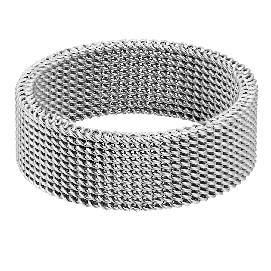 True Rebels Ring aus Edelstahl in Silber Ringe 1 ct Herren