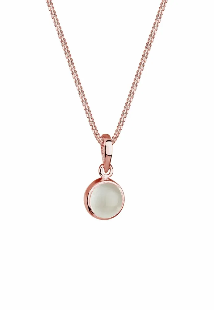 Elli Mondstein Anhänger 925er Silber Ketten 1 ct Damen