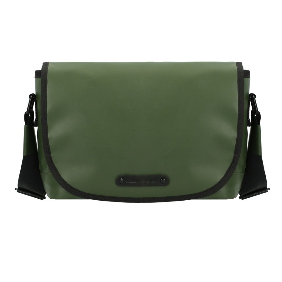 Greenburry Upcycled Tarpaulin Umhängetasche Accessoire-Trend für Herbst & Winter 2024 1 ct Grün Herren