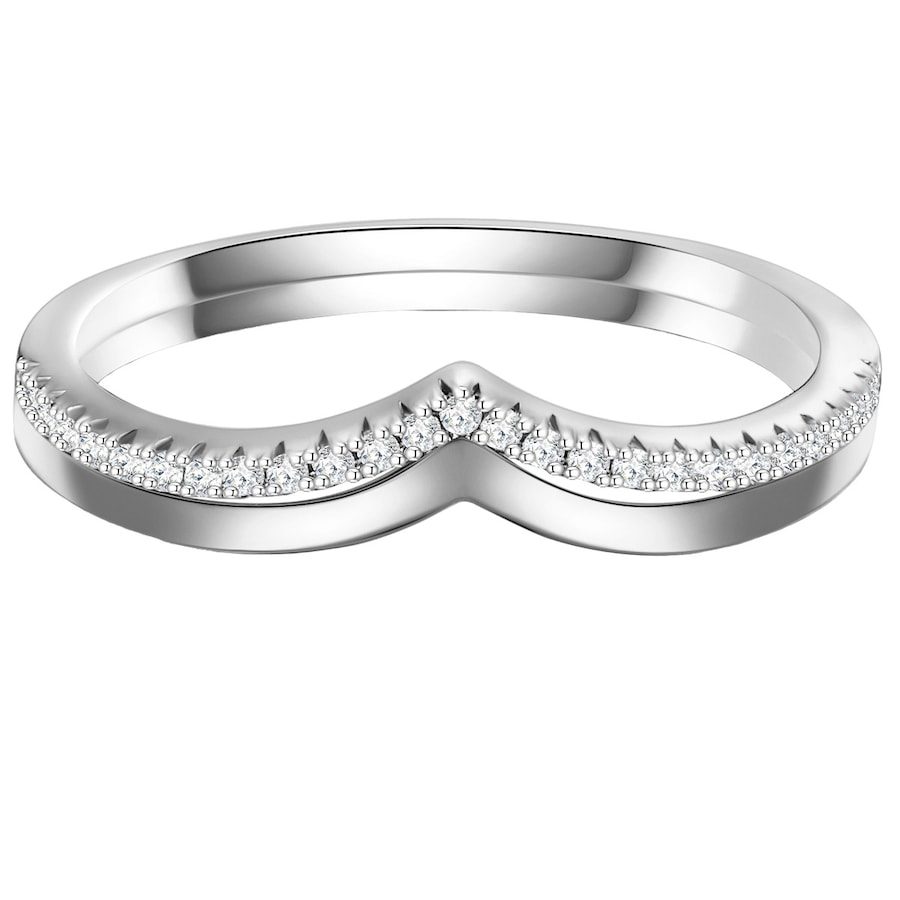 Glanzstücke München Ring Sterling Silber Zirkonia in Silber Ringe 1 ct Damen