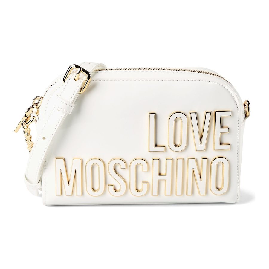 Love Moschino Enameled Logo Umhängetasche Handtaschen 1 ct Weiss Damen