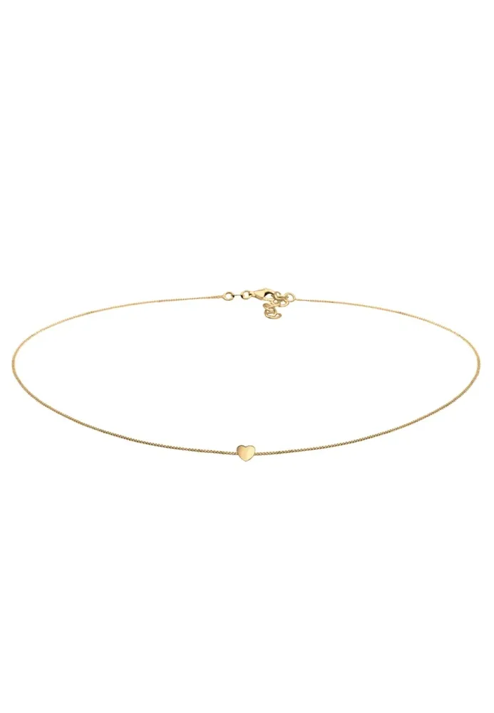 Elli - Halskette Choker Herz, 38cm, Gold