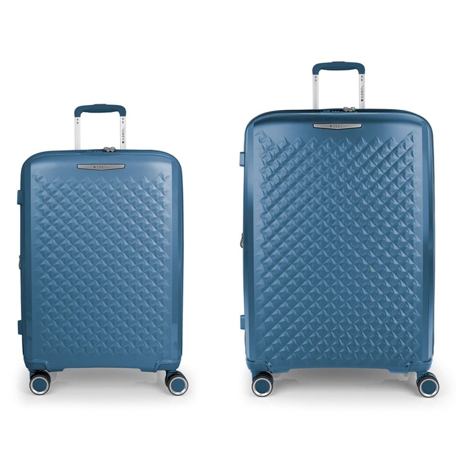 Gabol Queens 4 Rollen Kofferset 2-teilig mit Dehnfalte Reisetaschen 1 ct Violett Herren