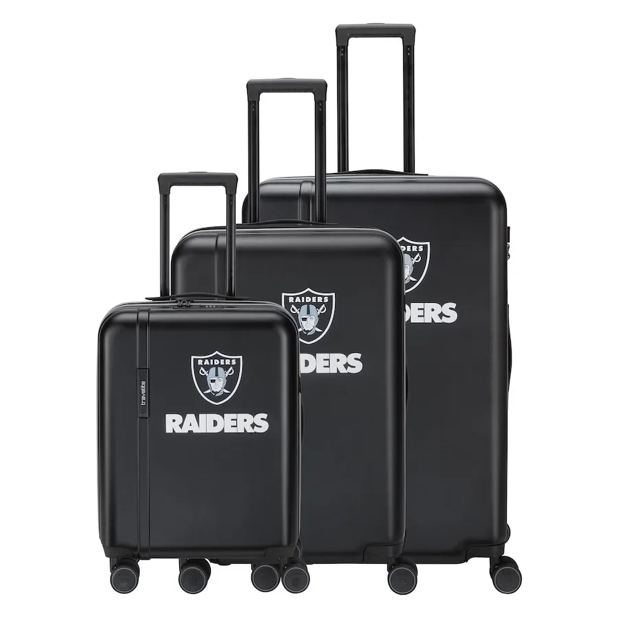 Travelite travelite x NFL 4 Rollen Kofferset 3-teilig mit Dehnfalte Koffer & Trolleys 1 ct Schwarz Herren