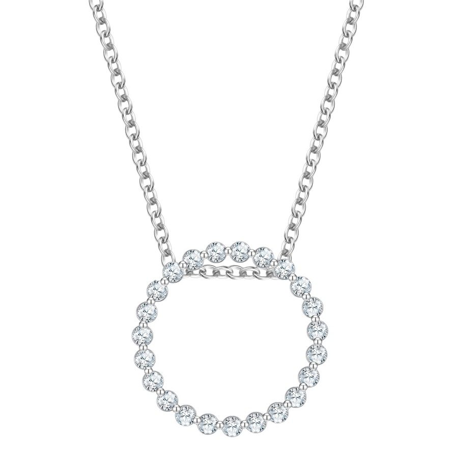 Glanzstücke München Halskette aus Sterling Silber in Silber mit Zirkonia Ketten 1 ct Damen