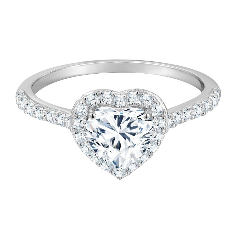 Trilani Ring Herz aus Sterling Silber in silber mit Zirkonia Ringe 1 ct Damen