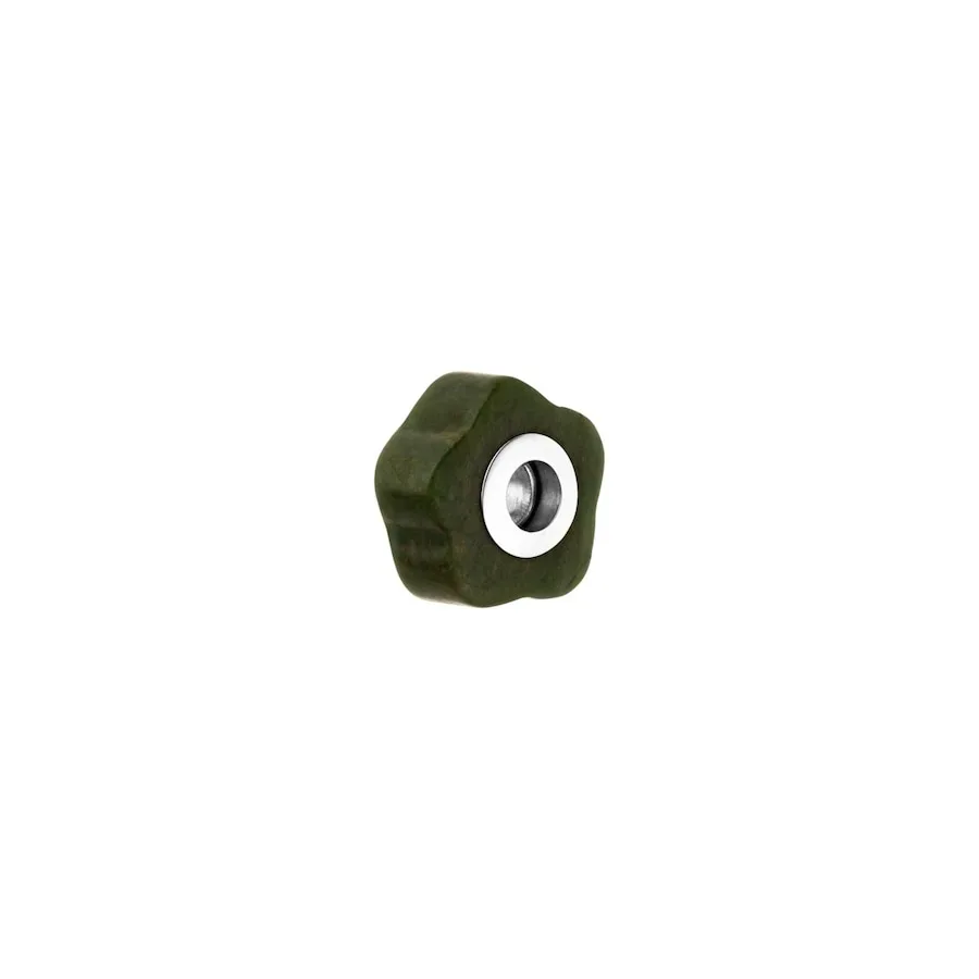 LEI Jade Flower Charm 100% Edelstahl Rabattaktion 1 ct Grau