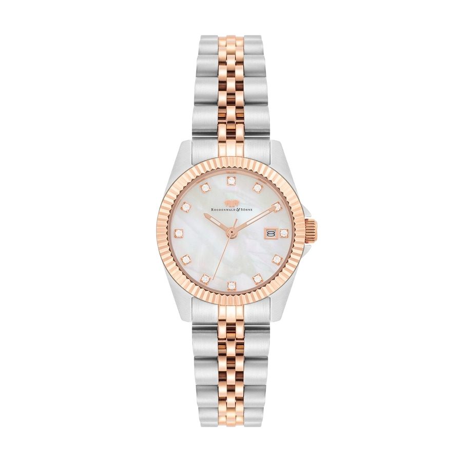 Rhodenwald & Söhne Armband-Uhr Cassina aus Edelstahl in silber/roségold Uhren 1 ct Damen