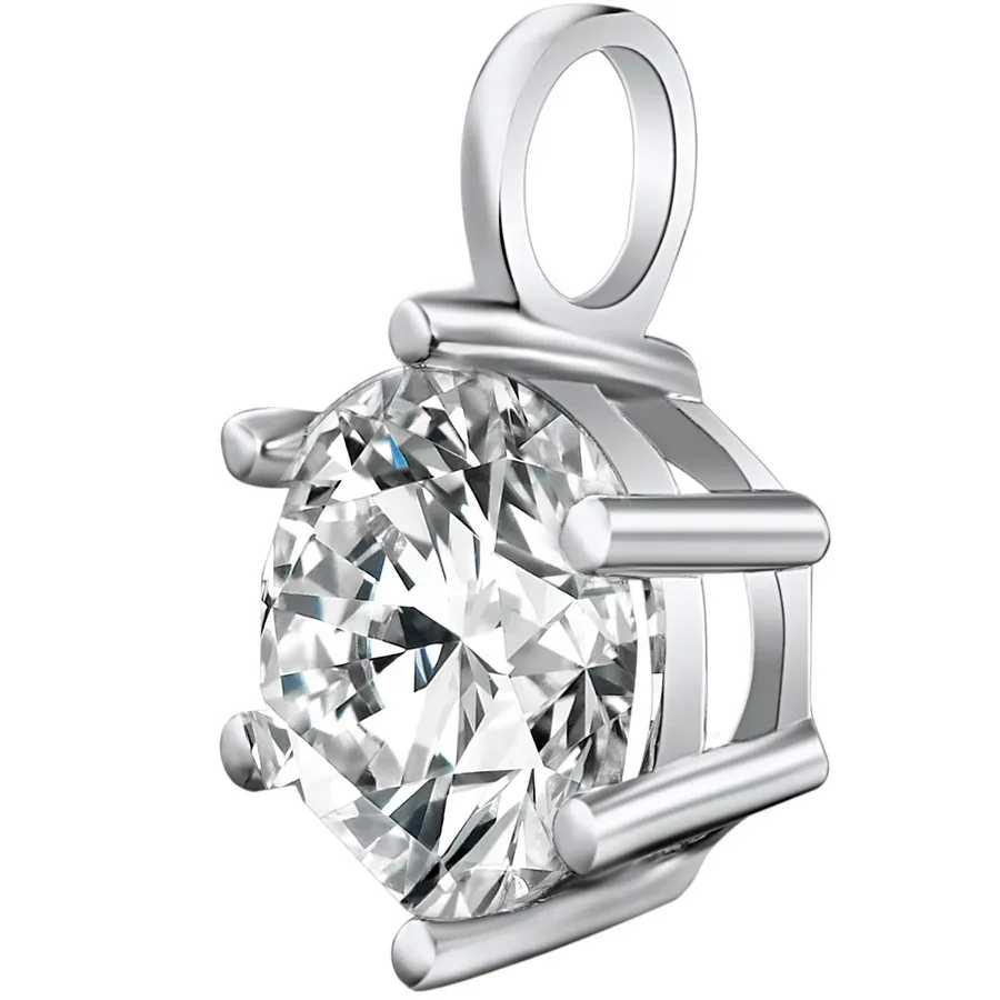 Rafaela Donata Anhänger Messing verziert mit Kristallen von Swarovski® in Silber Ketten 1 ct Damen