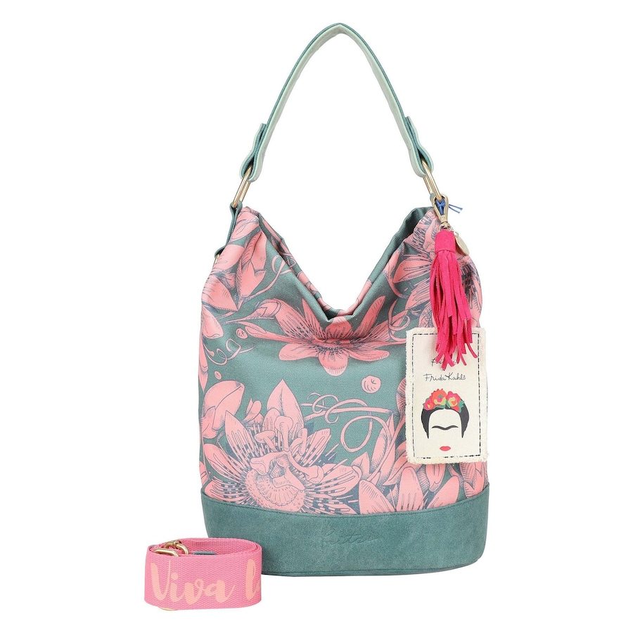Fritzi aus Preußen Fritzi x Frida Kahlo Limited Bloom Schultertasche Handtaschen 1 ct Petrol Damen