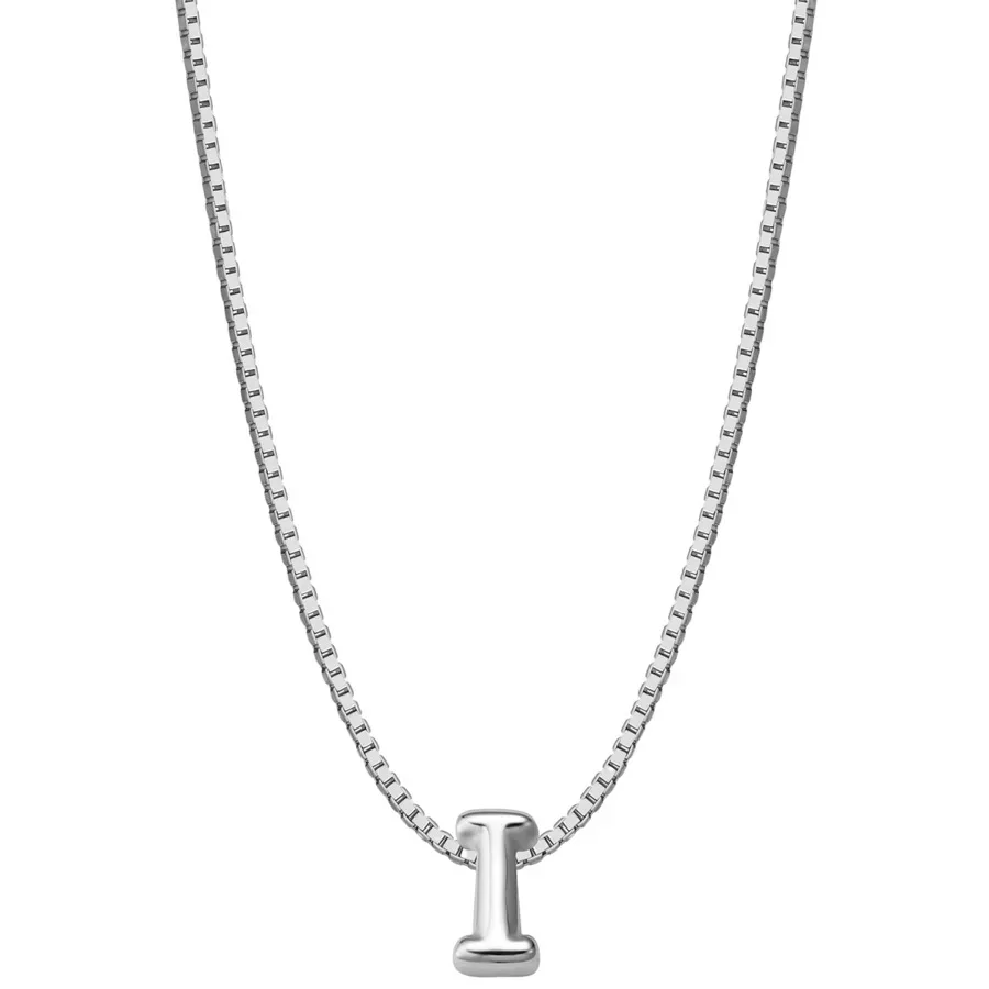 Glanzstücke München Halskette Buchstabe I aus Sterling Silber in silber Ketten 1 ct Damen