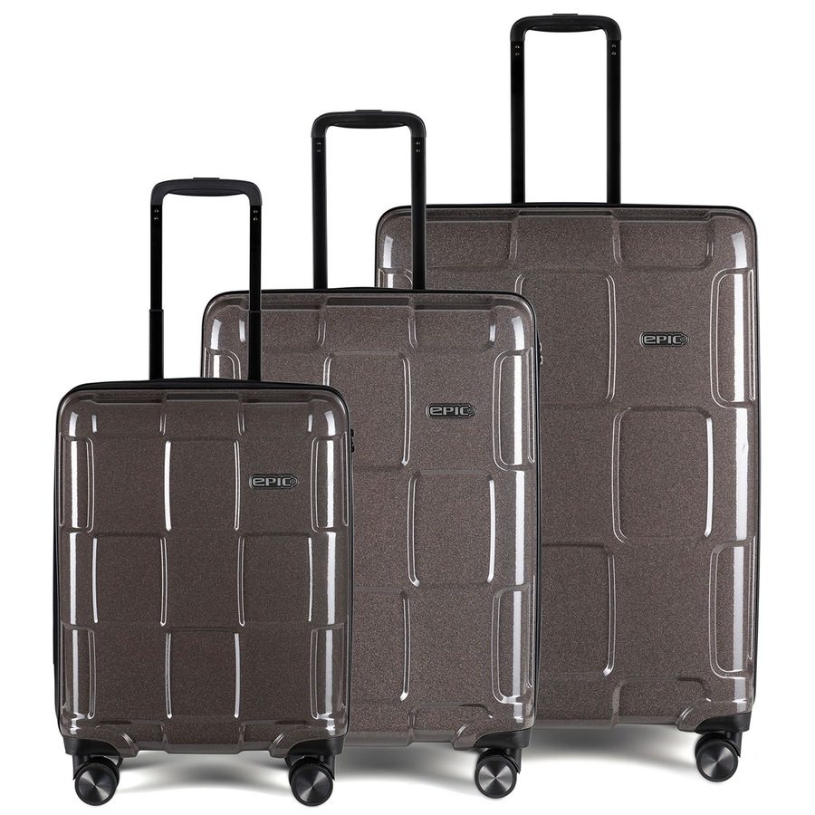 Epic Crate Reflex 4-Rollen Kofferset 3tlg. Reisetaschen 1 ct Braun Herren