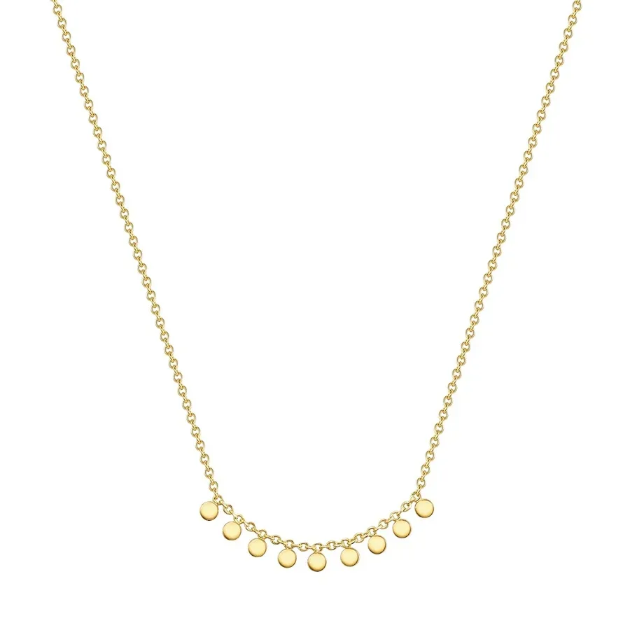 Glanzstücke München Halskette Sterling Silber in Gelbgold Ketten 1 ct Damen
