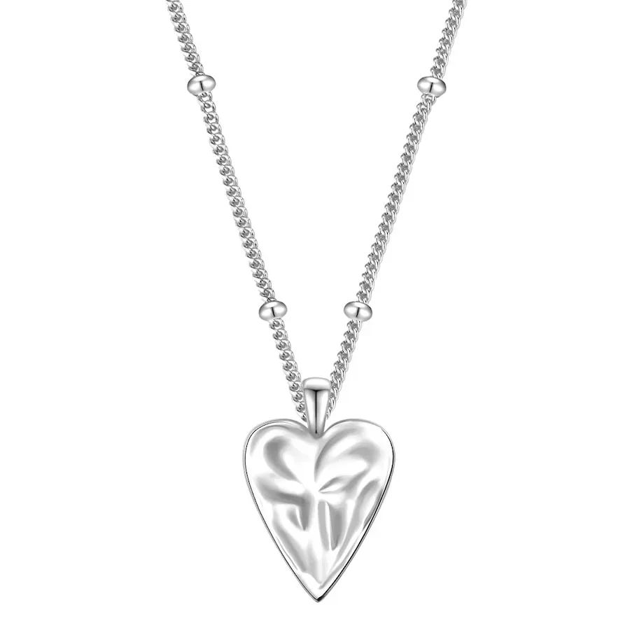 Glanzstücke München Halskette Herz aus Sterling Silber in silber Ketten 1 ct Damen