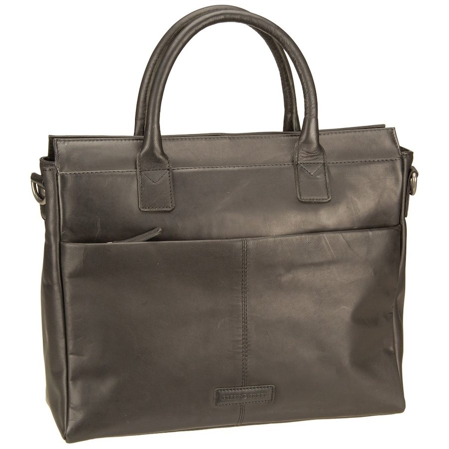 Greenburry Fiorentina Aktentasche Leder 34 cm Laptopfach Handtaschen 1 ct Schwarz