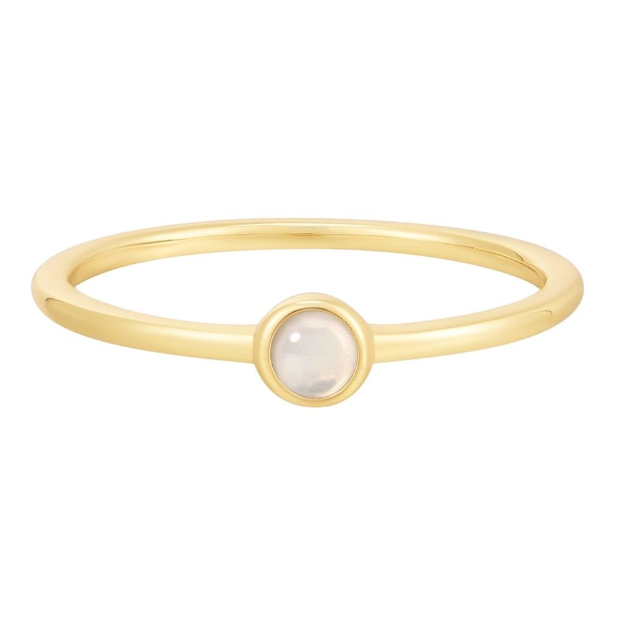Glanzstücke München Ring aus Sterling Silber in Gelbgold mit Mondstein (synth.) Ringe 1 ct Damen