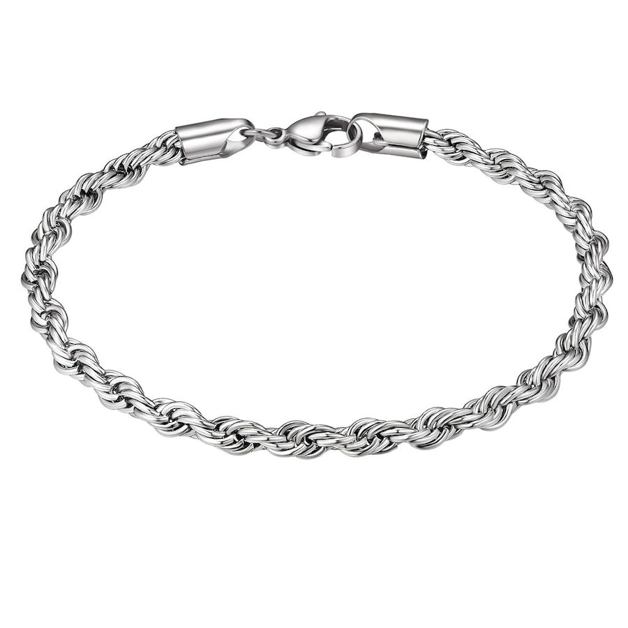 True Rebels Armband aus Edelstahl in Silber Herrenschmuck 1 ct Herren