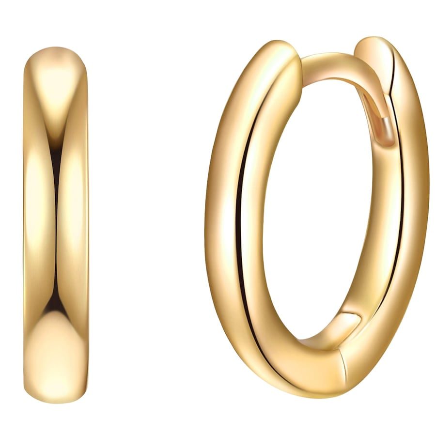 Rafaela Donata Creolen Sterling Silber in Gelbgold Ohrringe 1 ct Damen