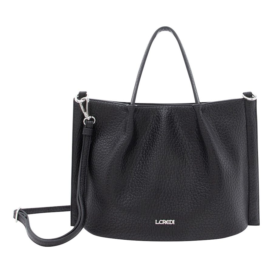 L.CREDI Raila Henkeltasche Handtaschen 1 ct Schwarz Damen