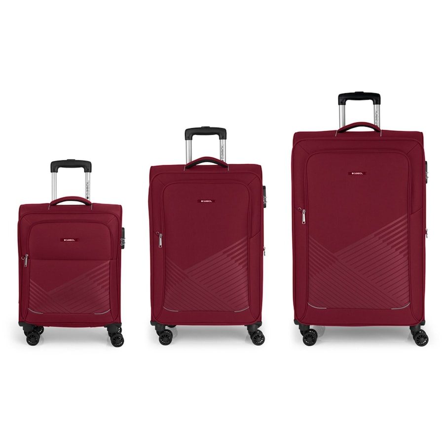 Gabol Juego 3 4-Rollen Kofferset 3tlg. Reisetaschen 1 ct Braun Herren