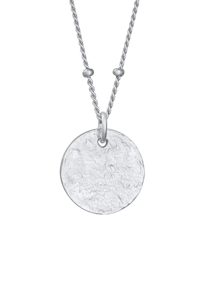 Elli Kugelkette Disc Plättchen 925 Silber Ketten 1 ct Damen