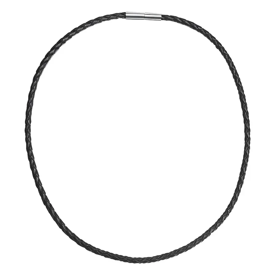 Rafaela Donata Leder-Kette Echtleder in Schwarz Ketten 1 ct Damen