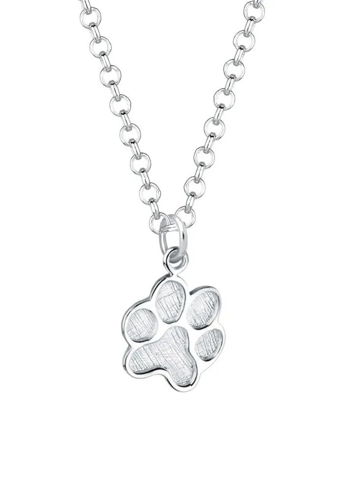 Elli - Halskette Tier Pfote 925 Sterling Silber, 45cm