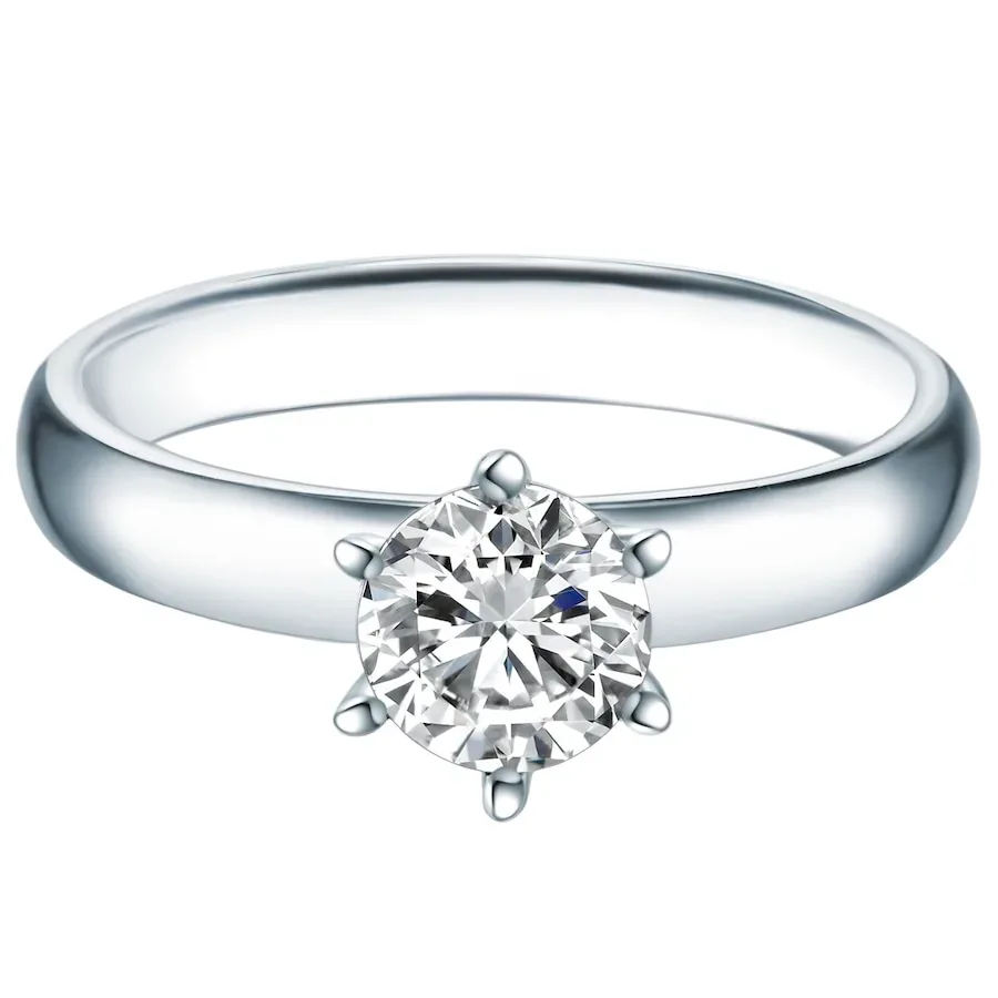 Trilani Ring aus Sterling Silber in Silber mit verziert mit Kristallen von Swarovski® Ringe 1 ct Damen