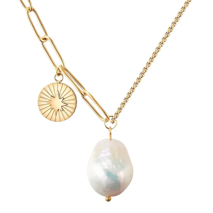 Valero Pearls - Halskette, 40cm, Gold