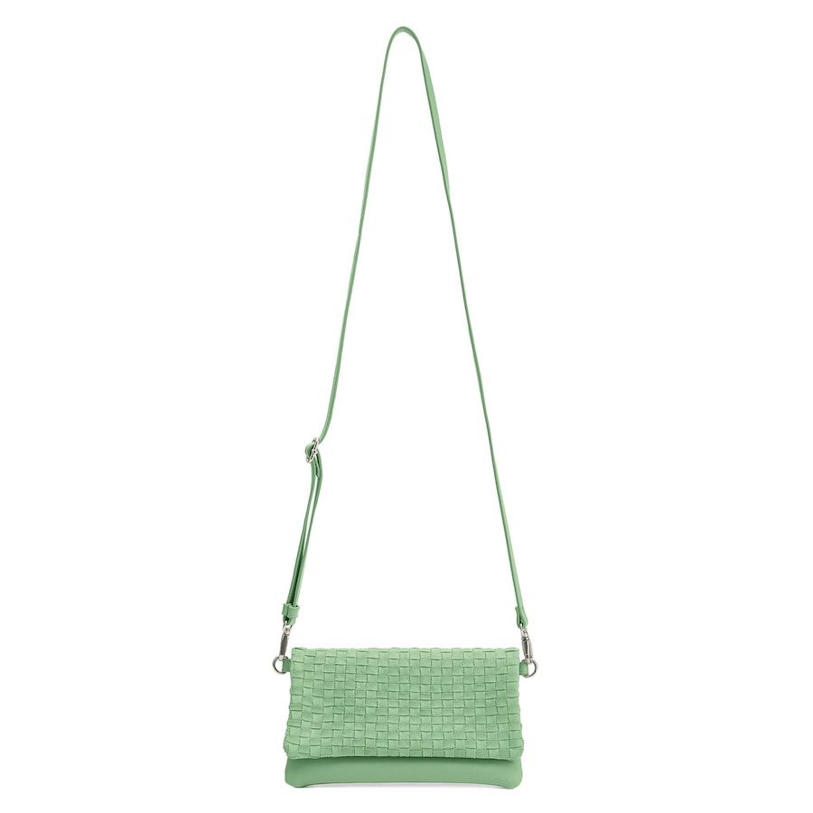 FREDsBRUDER Weave Harmony Clutch Tasche Leder 22 cm Handtaschen 1 ct Grün Damen